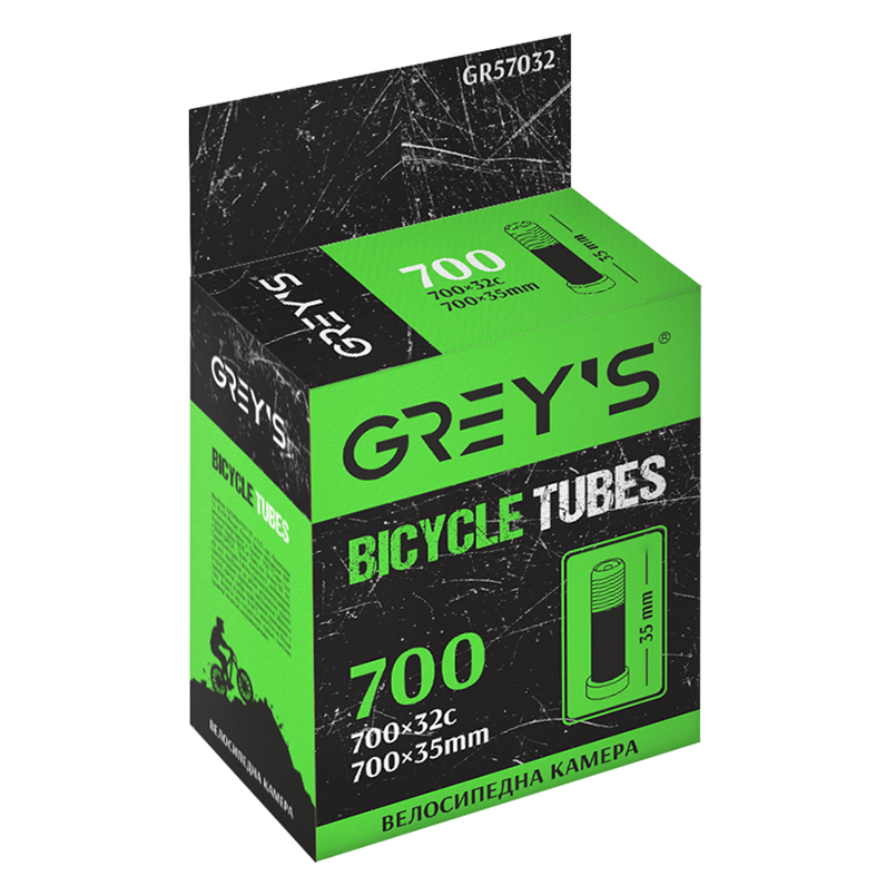 Grey's bicycle inner tube 28"x1.3/1.4 (700x32c) AV 35mm image